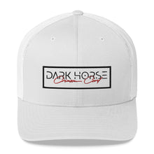 Load image into Gallery viewer, Dark Horse + Crimson Cord Trucker Cap