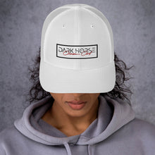 Load image into Gallery viewer, Dark Horse + Crimson Cord Trucker Cap